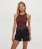 Gina Ribbed Crop Tank