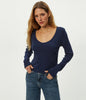 Lizzie V-Neck Long Sleeve Tee